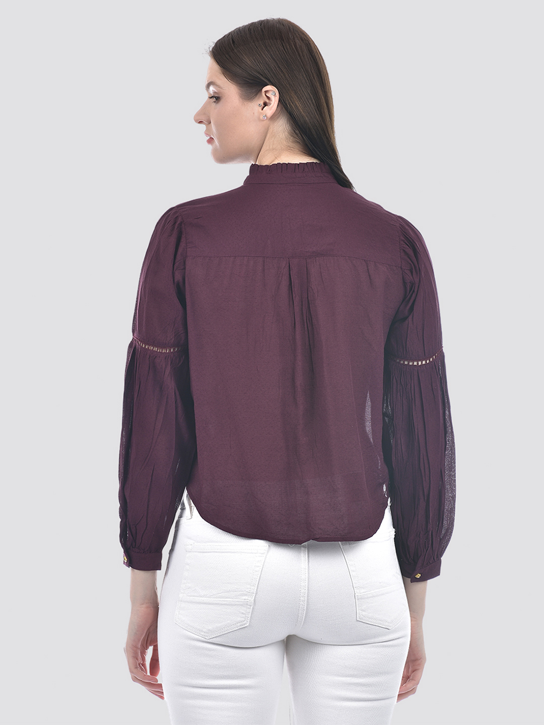 Numero Uno Women Band Collar Regular Fit Shirt